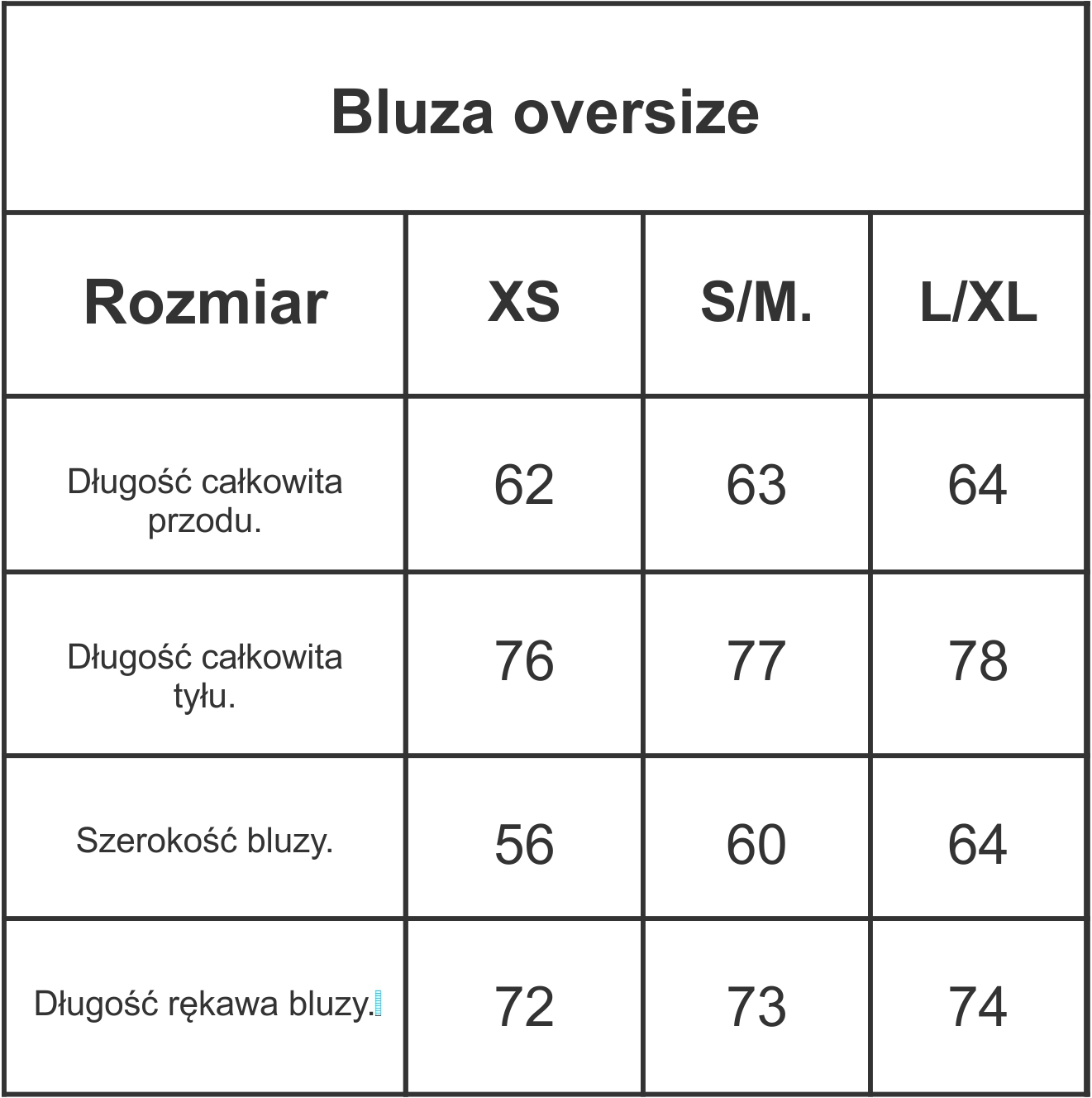 Bluza Oversize